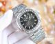 Super High Quality Patek Philippe Nautilus Cal.324 Blue Emerald Bezel and White Dial 40mm (12)_th.jpg